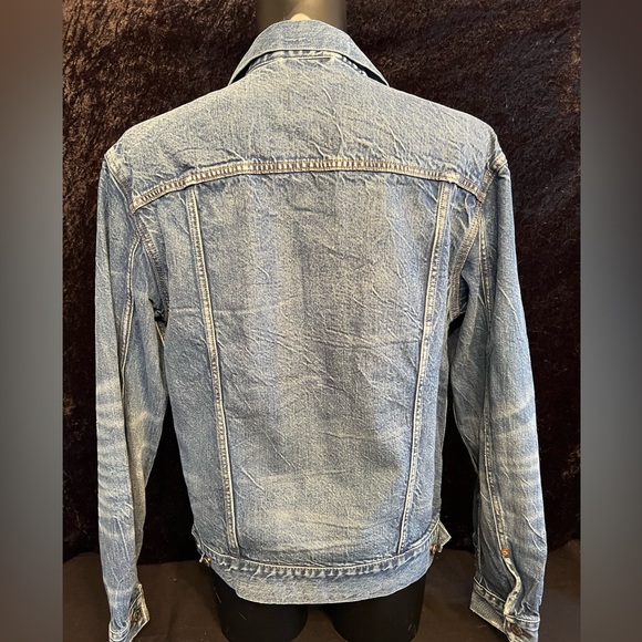 AE77 American Eagle NWT Women's Distressed Jean Jacket. Size S 1334 - Picture 6 of 10